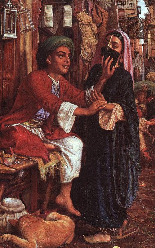 William Holman Hunt The Lantern Maker's Courtship oil painting picture